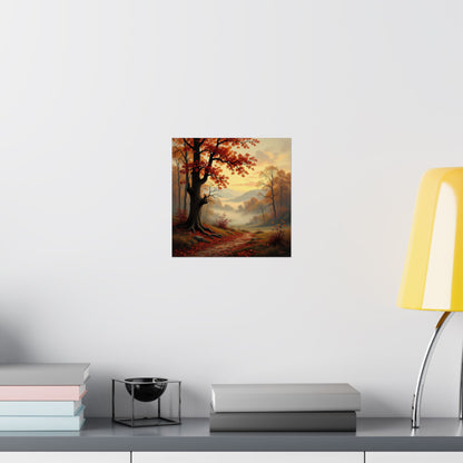 Digital download Posters - Autumn Landscape Matte Fall Decor