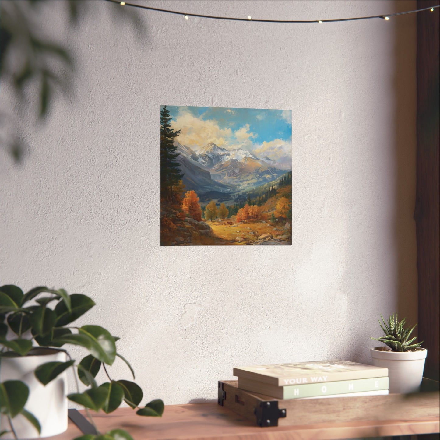 Posters - Scenic Mountain Valley Landscape