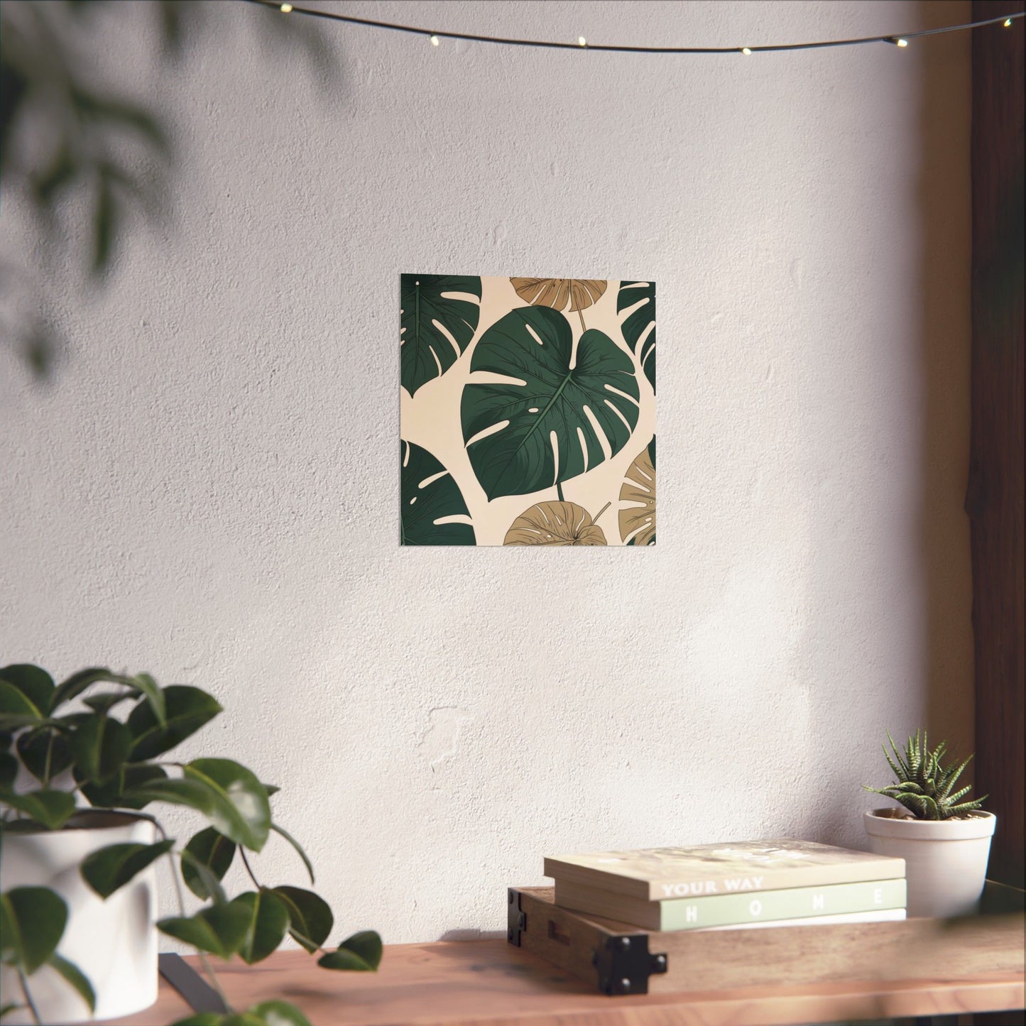 Poster - Tropical Leaf Wall Art, Boho Decor