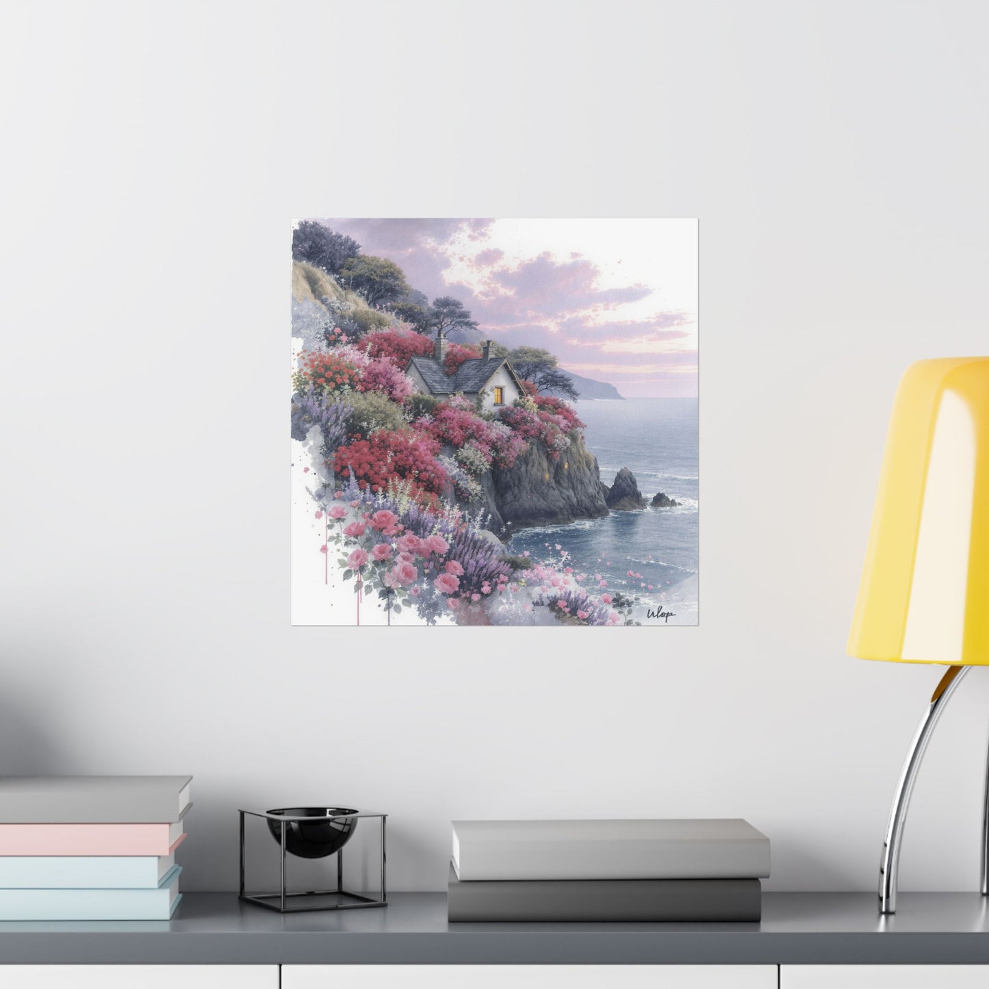 Digital download Coastal House Matte Poster