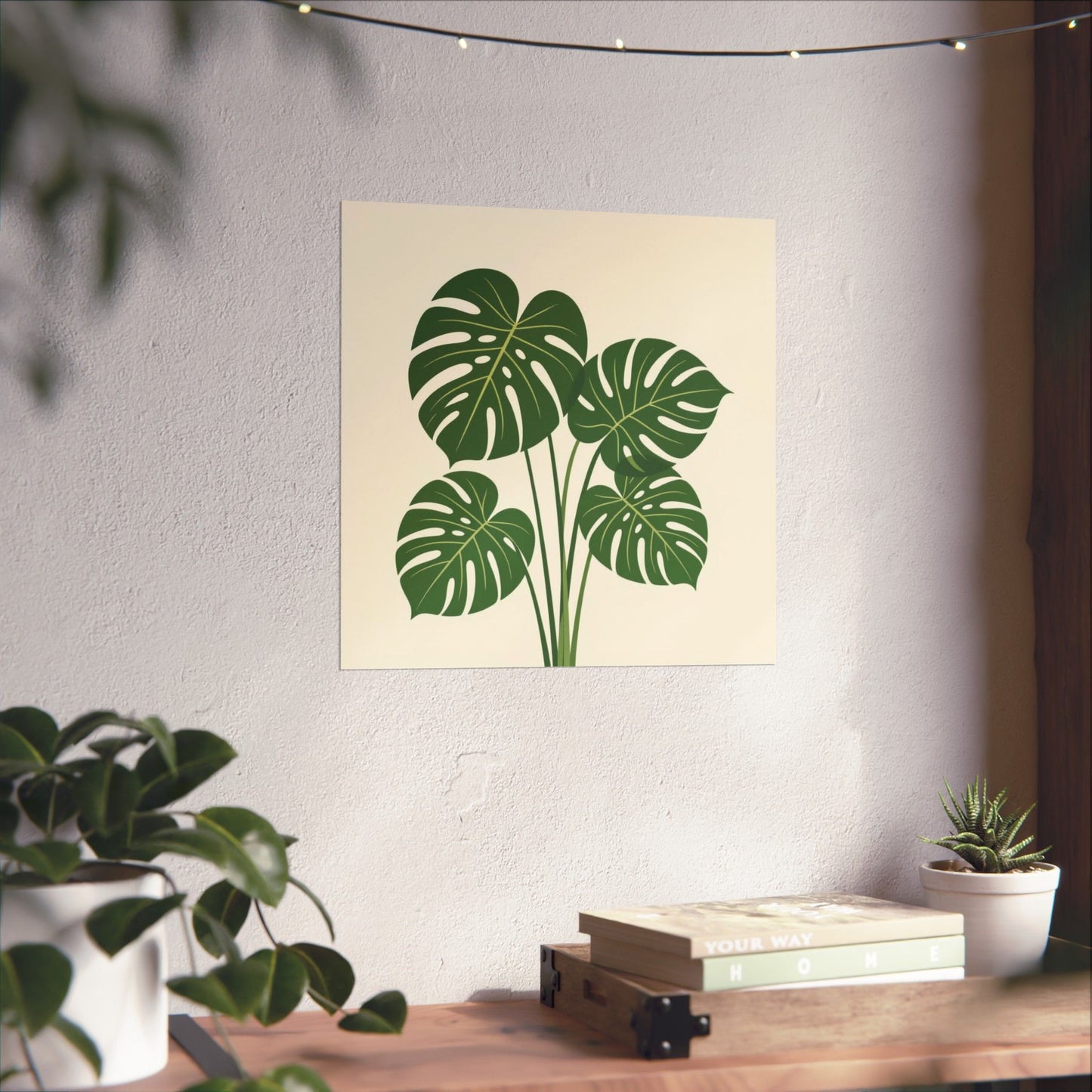 Digital download Poster Monstera Leaf Design
