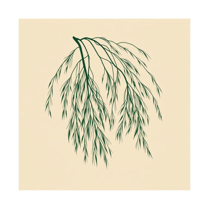 Poster - Willow Leaves Design