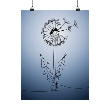 Vertical Poster Dandelion