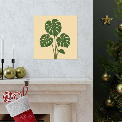 Digital download Poster Monstera Leaf Design