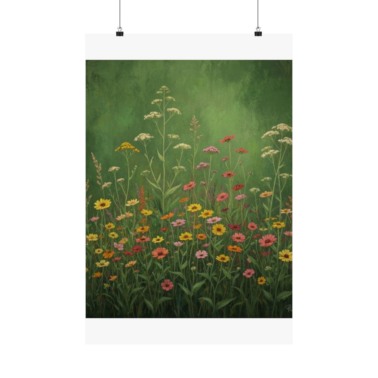 Vintage Wildflowers Poster