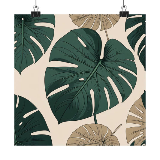Digital download Poster - Tropical Leaf Wall Art, Boho Decor