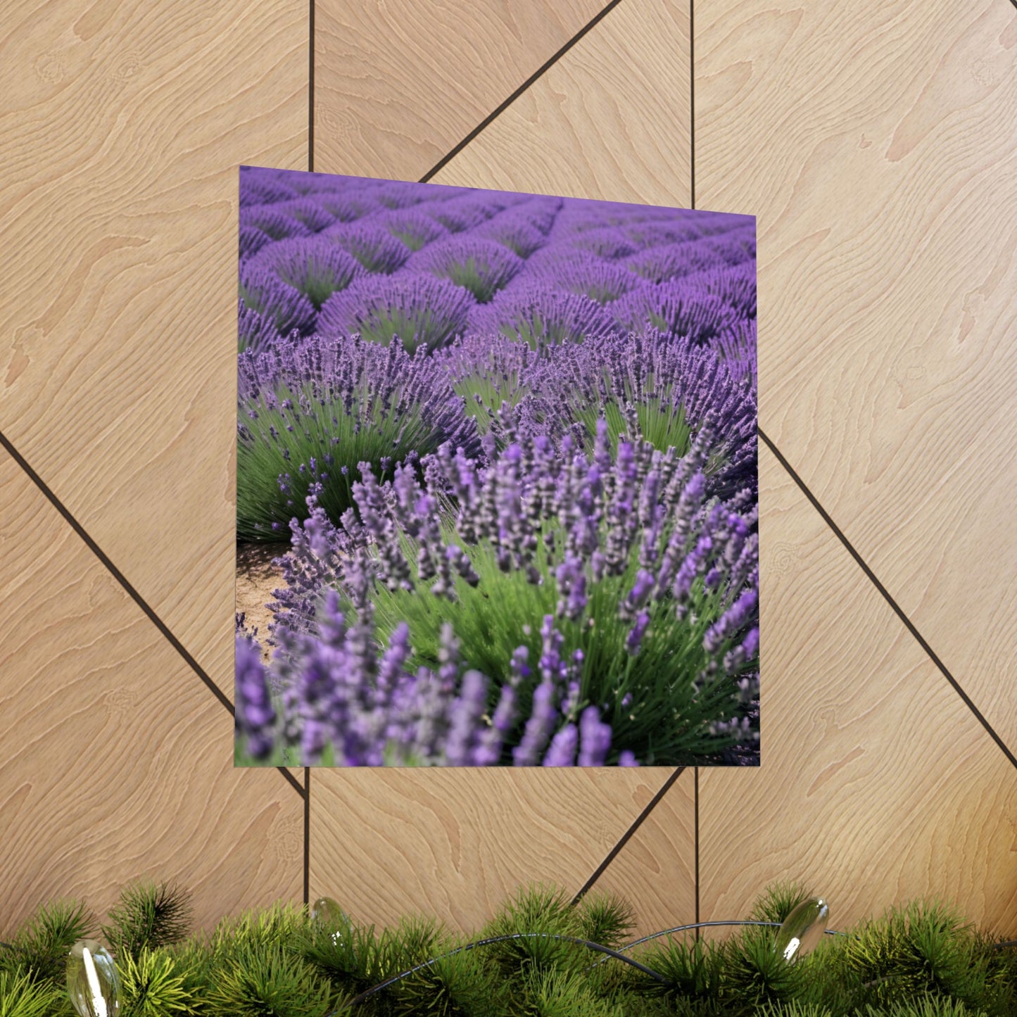 Pósteres mate de campo de lavanda, arte mural natural, decoración floral para el hogar, regalo para amantes de las plantas, impresiones de serenidad, decoración con lavanda