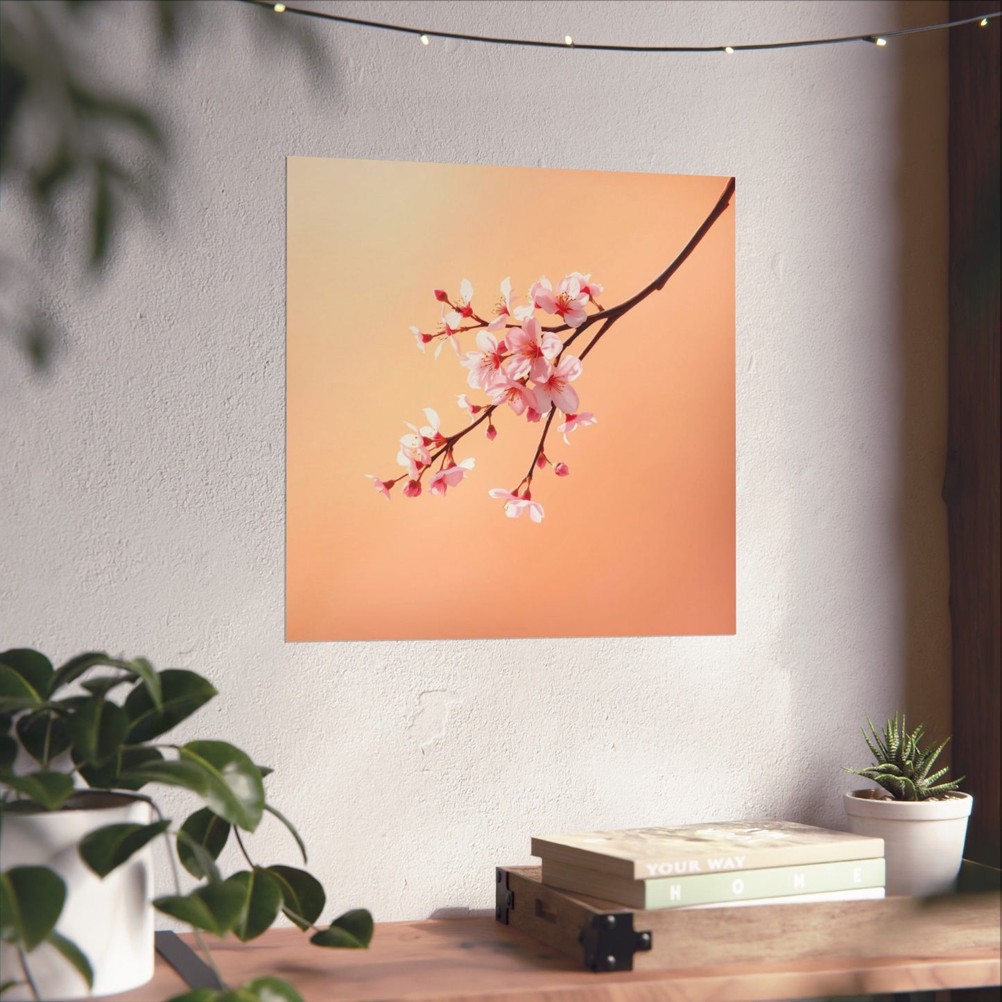 Blossom Serenity Poster, Floral Wall Art, Spring Decor, Minimalist Home Decor, Gift for Nature Lovers, Aesthetic Room Decor