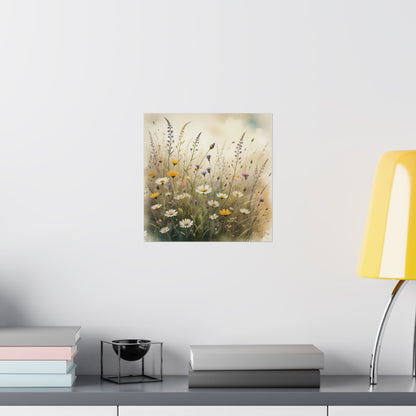 Descarga digital: Póster de naturaleza serena, arte mural floral, decoración de olivar, impresión botánica, estética del hogar, decoración de sala de estar.