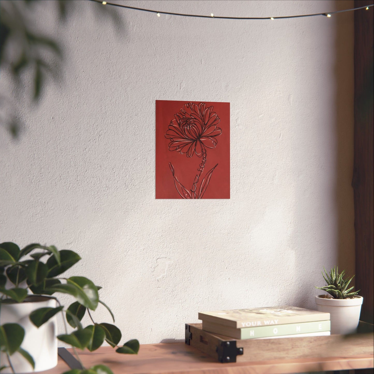 Vertical Poster - Artistic Floral Modern Wall Art Decor