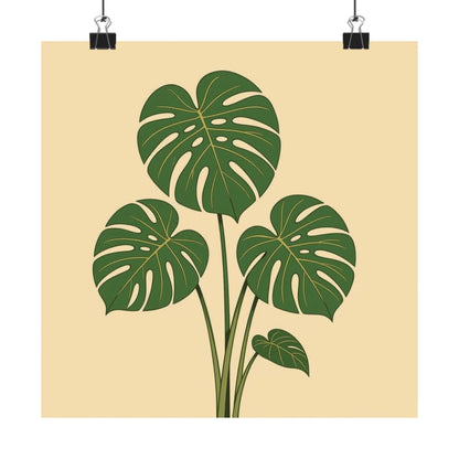 Digital download Poster Monstera Leaf Design
