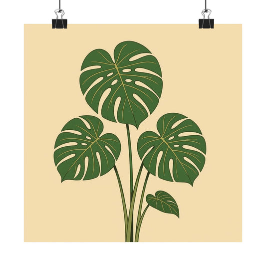 Digital download Poster Monstera Leaf Design