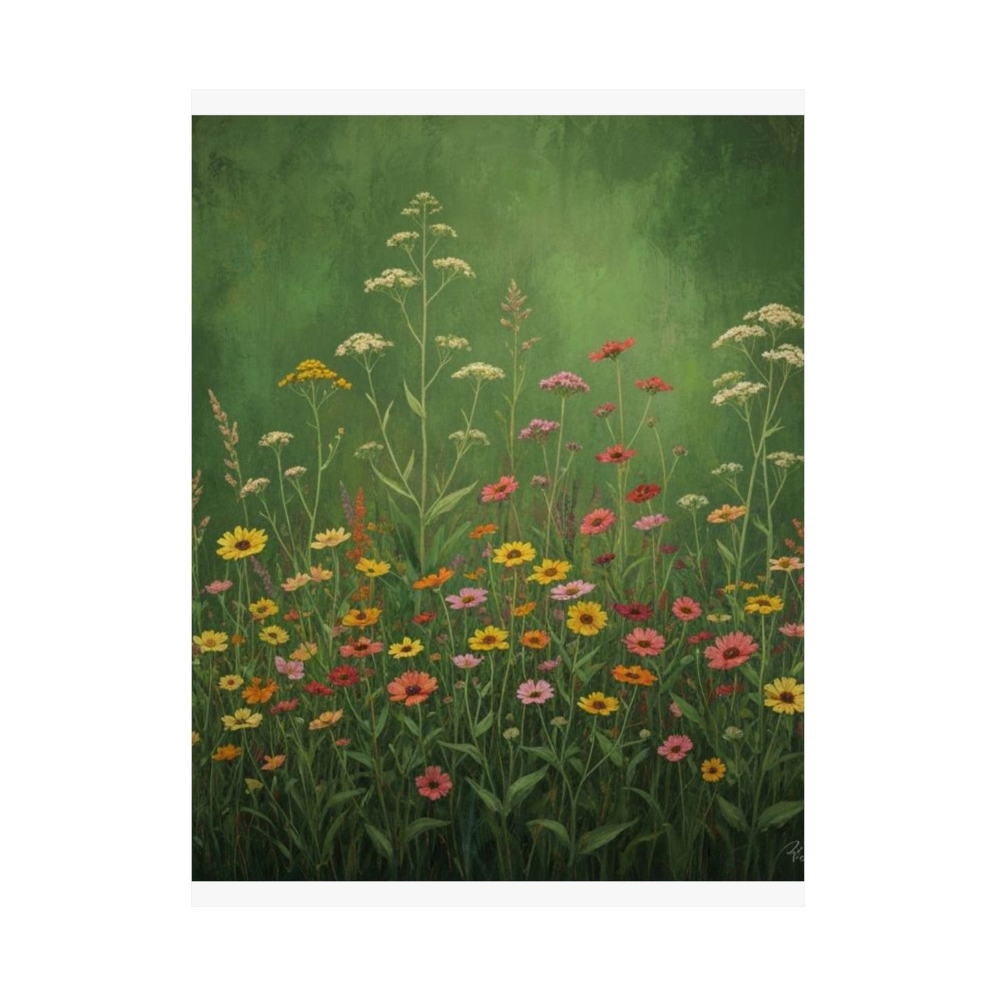 Vintage Wildflowers Poster