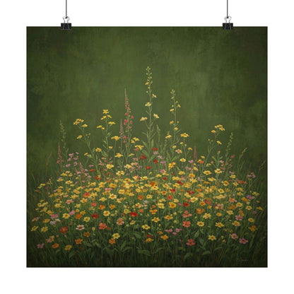 Digital download Vertical Posters - Antique Wildflowers Design