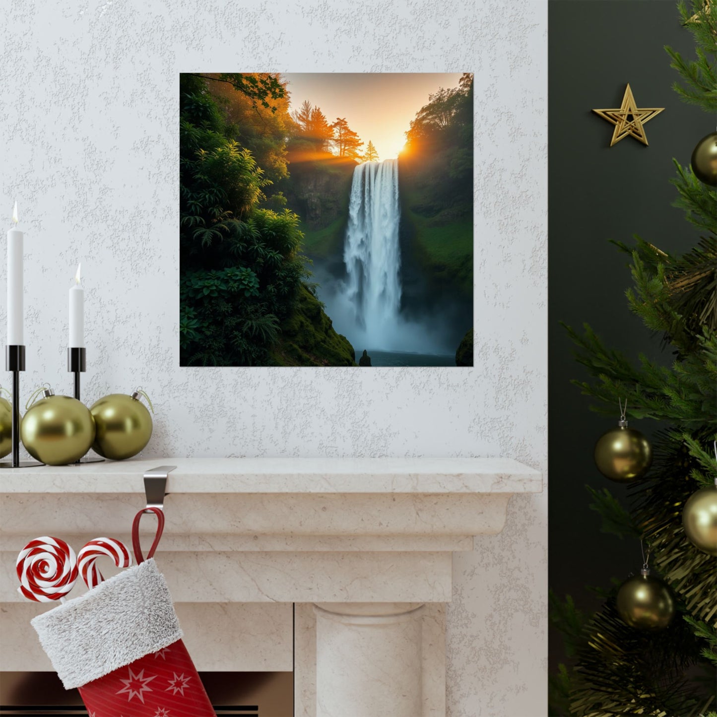 Pósteres mate inspirados en la naturaleza | Arte mural escénico para decoración del hogar, regalo para amantes de la naturaleza, decoración rústica