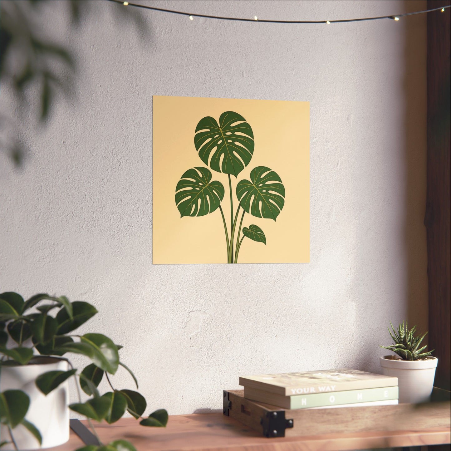 Digital download Poster Monstera Leaf Design