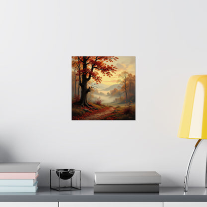 Digital download Posters - Autumn Landscape Matte Fall Decor