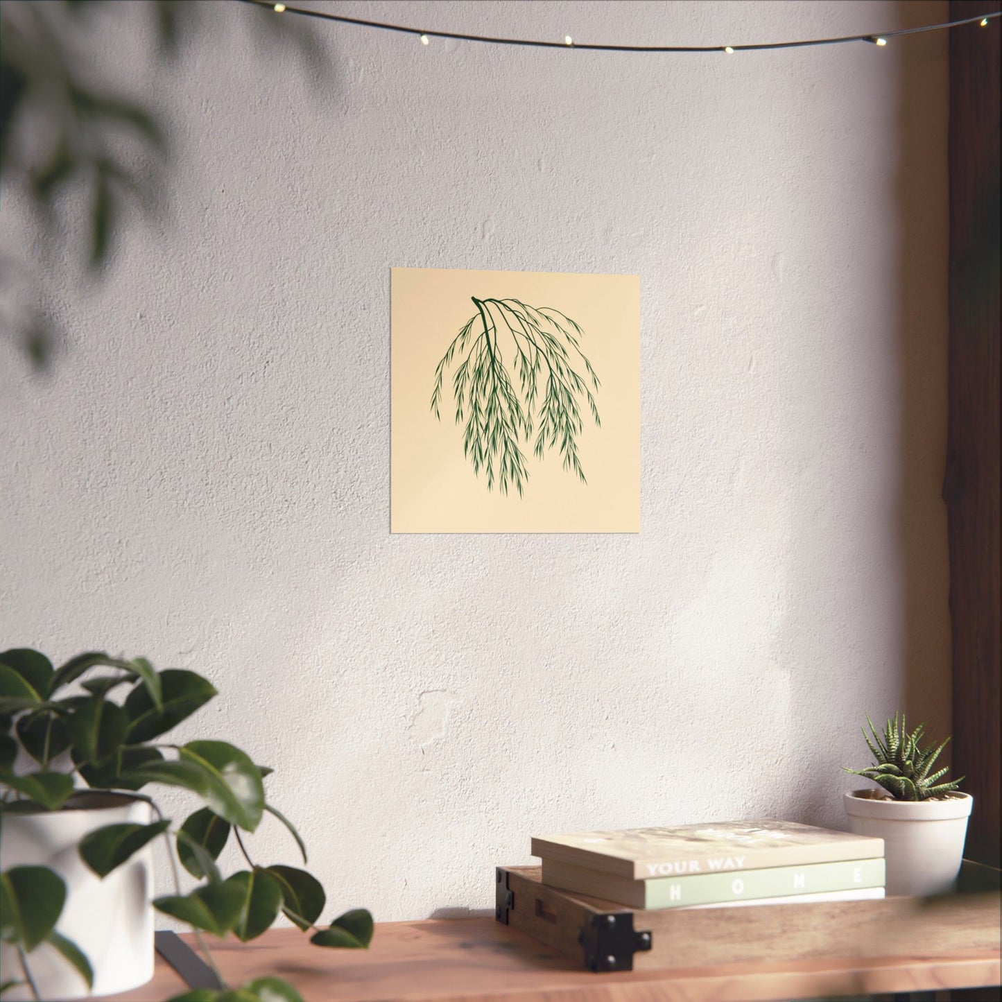 Poster - Willow Leaves Design
