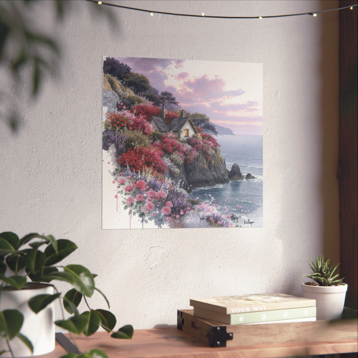 Digital download Coastal House Matte Poster