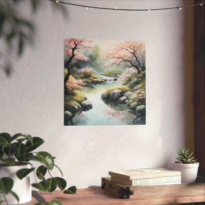 Poster Japanese Zen Garden Wall Decor