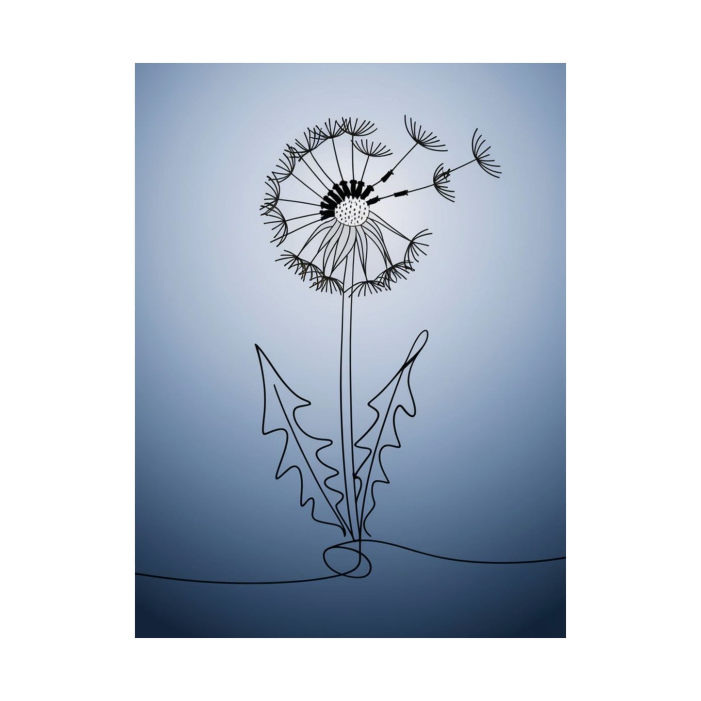 Vertical Poster Dandelion