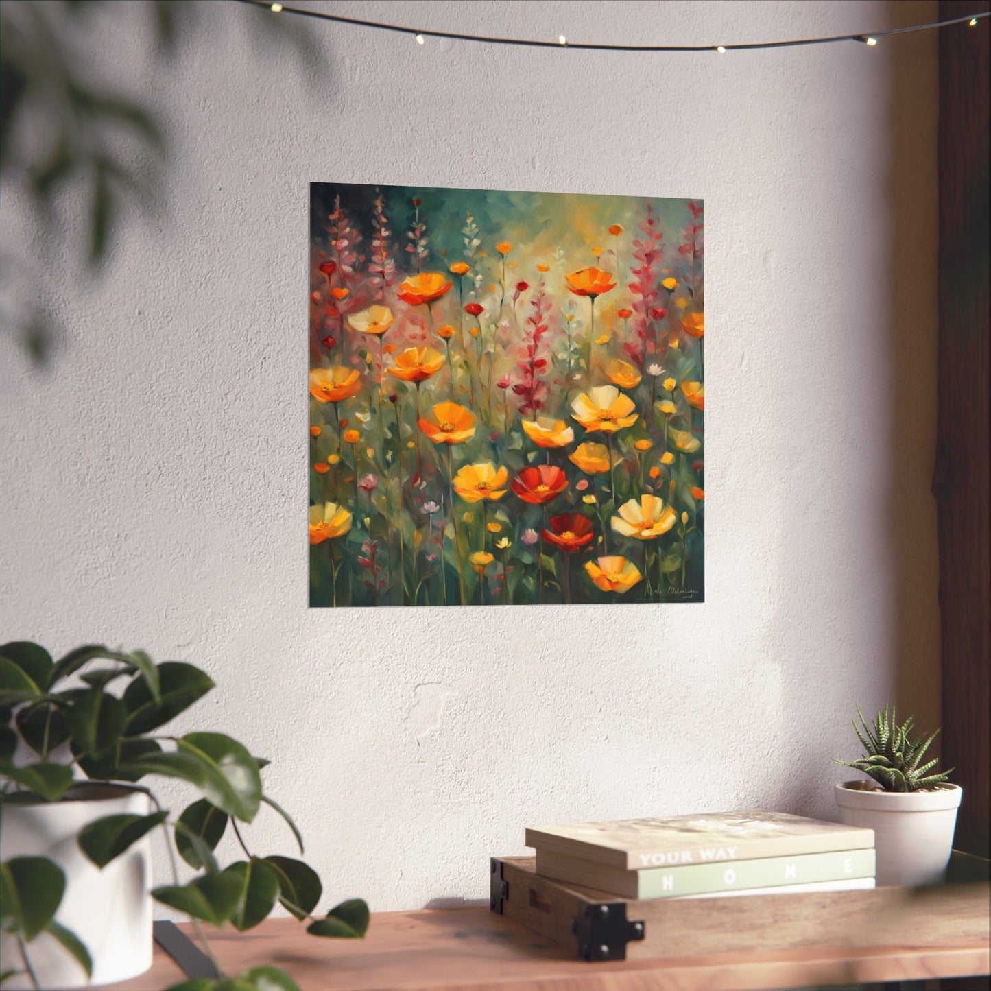Digital download Poster Wild Flowers Impressionist Style