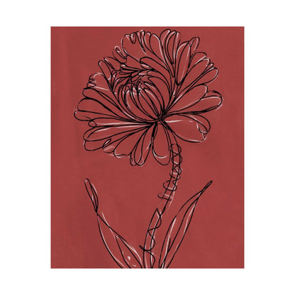 Vertical Poster - Artistic Floral Modern Wall Art Decor