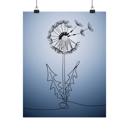 Vertical Poster Dandelion