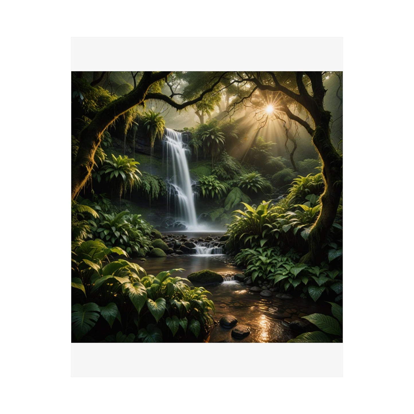 Pósteres verticales mate inspirados en la naturaleza, decoración del hogar, arte mural, paisaje forestal, regalo para amantes de la naturaleza, estética natural