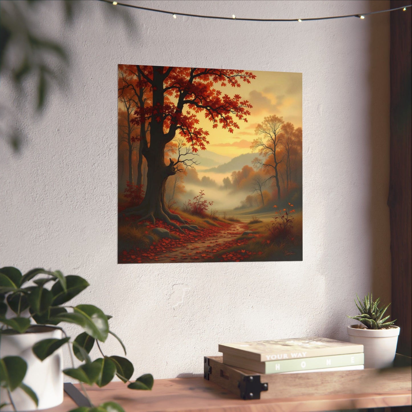 Digital download Posters - Autumn Landscape Matte Fall Decor