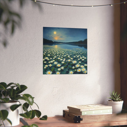 Póster de naturaleza serena, decoración del hogar, arte mural relajante, regalo para amantes de la naturaleza, decoración para espacios de meditación, impresiones de paisajes florales