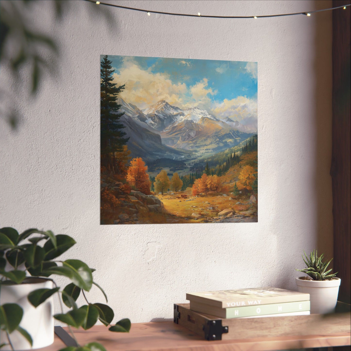 Posters - Scenic Mountain Valley Landscape