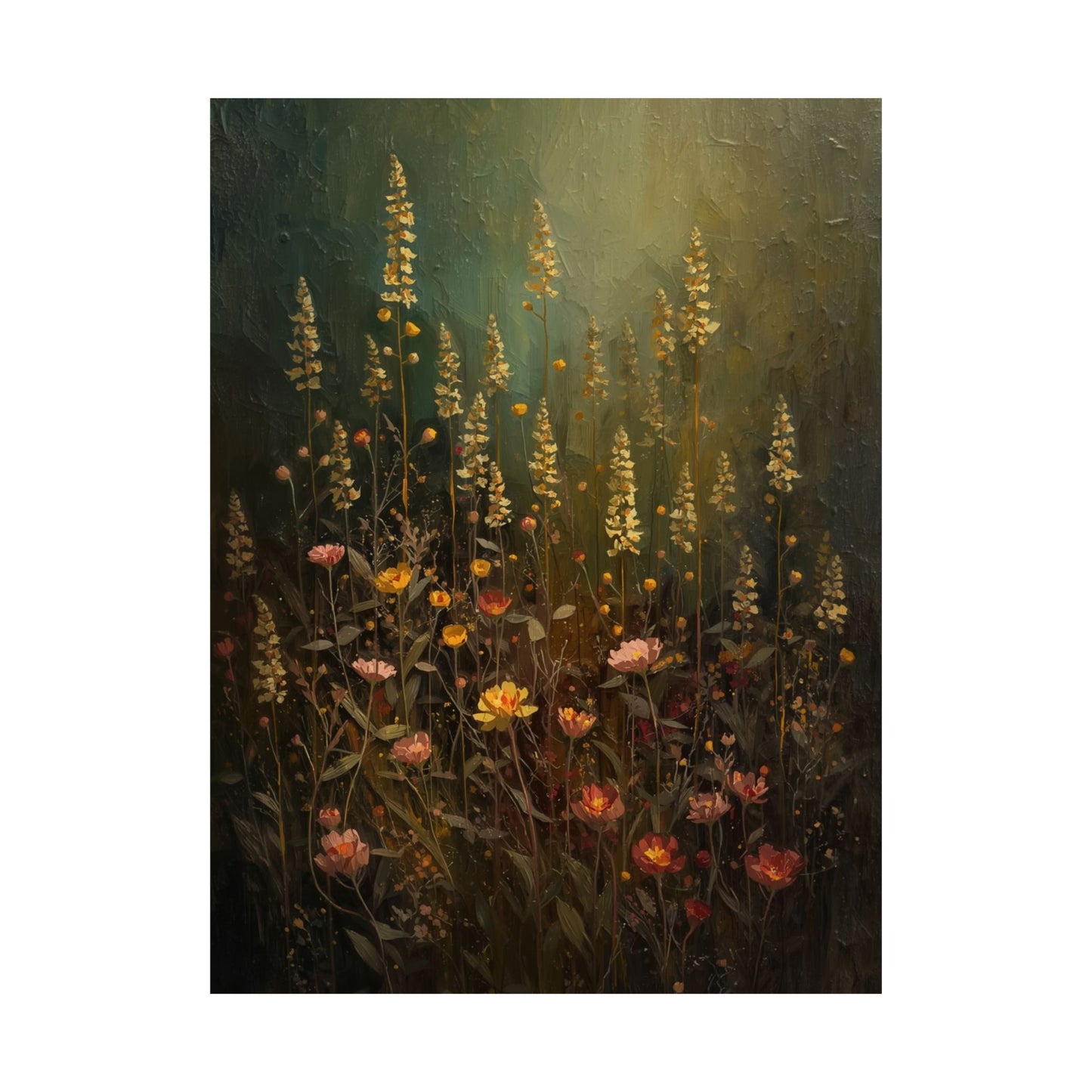 Vertical Vintage Wildflower Posters