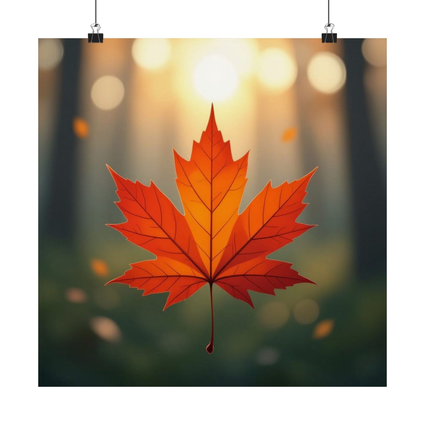 Digital download Poster Maple Leaf Design