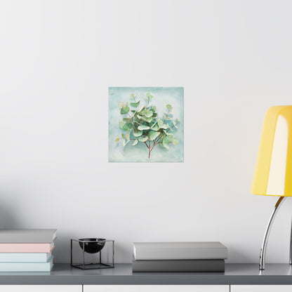 Digital download Eucalyptus Matte Vertical Poster, Botanical Wall Art, Greenery Home Decor, Nature Print, Gift for Plant Lovers