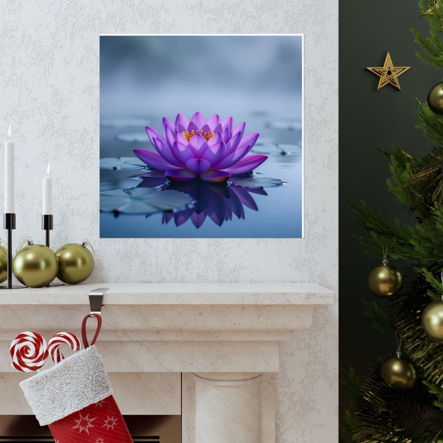 Póster Naturaleza Tranquila - Decoración floral para el hogar, arte mural, inspiración para la meditación, regalo para amantes de la naturaleza, decoración de oficina