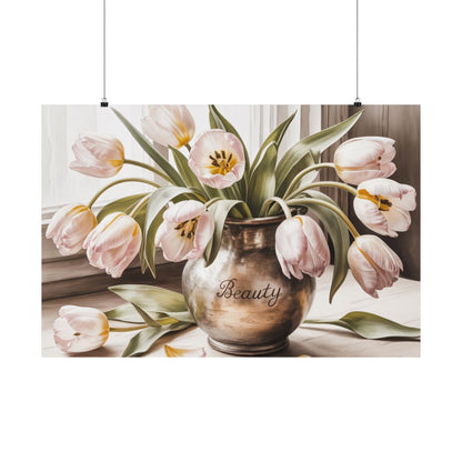 Digital download antique Tulips Poster