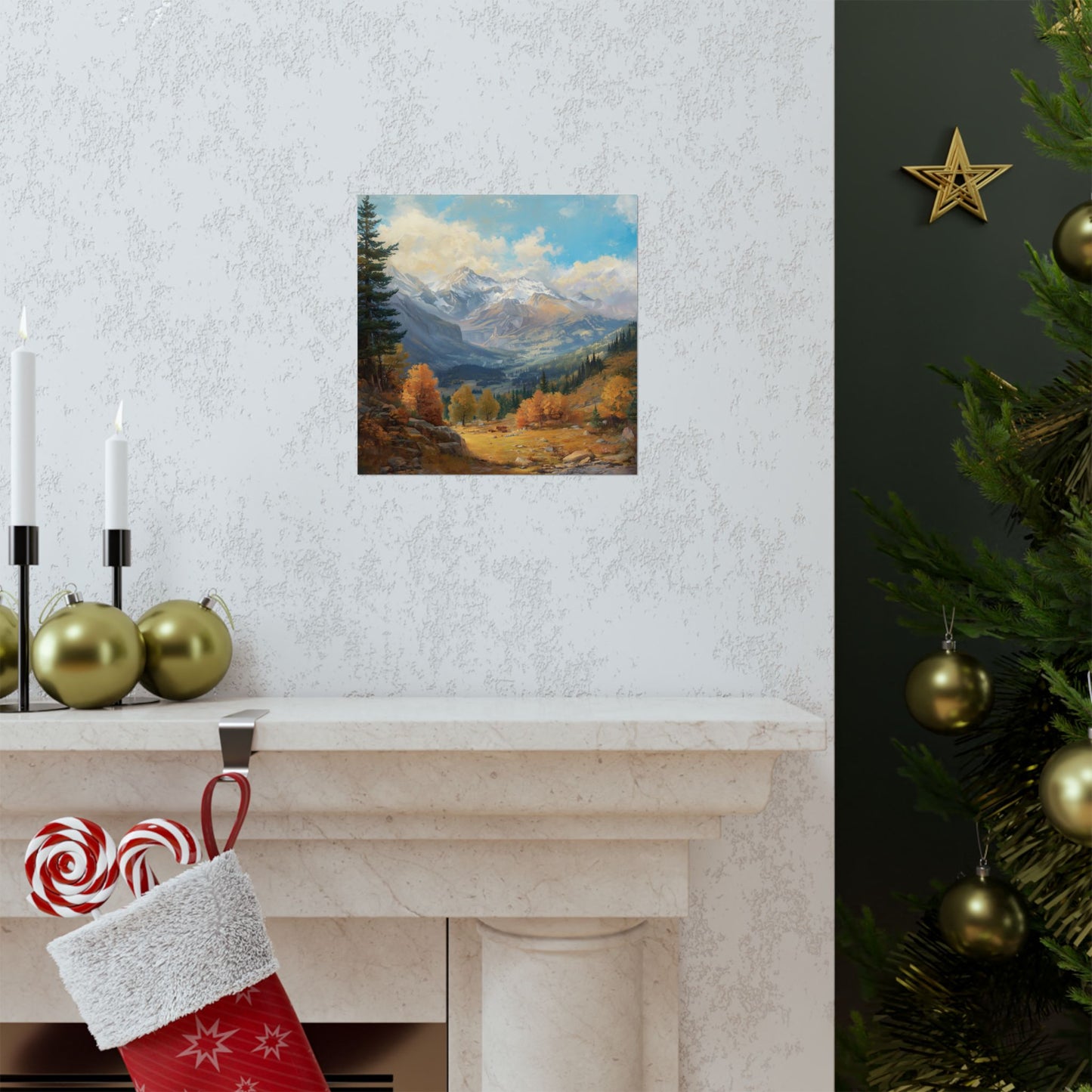 Posters - Scenic Mountain Valley Landscape