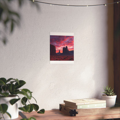 Digital download Sunset Desert Poster