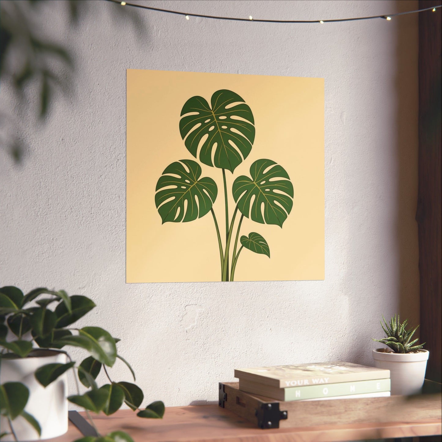 Digital download Poster Monstera Leaf Design