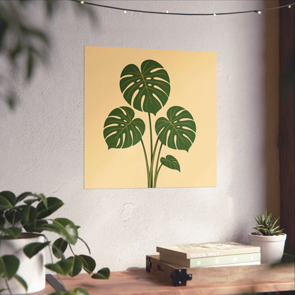 Digital download Poster Monstera Leaf Design