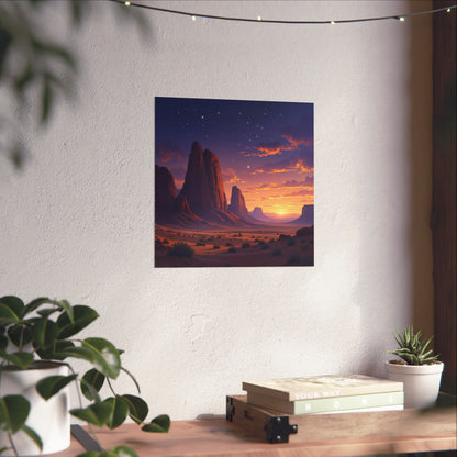 Digital download Poster - Desert Sunset Print