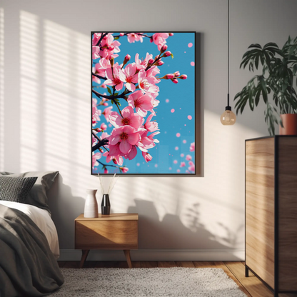 Pósteres mate de flor de cerezo: hermoso arte floral para pared, decoración primaveral, regalo para ella, estética del hogar, amante de la naturaleza
