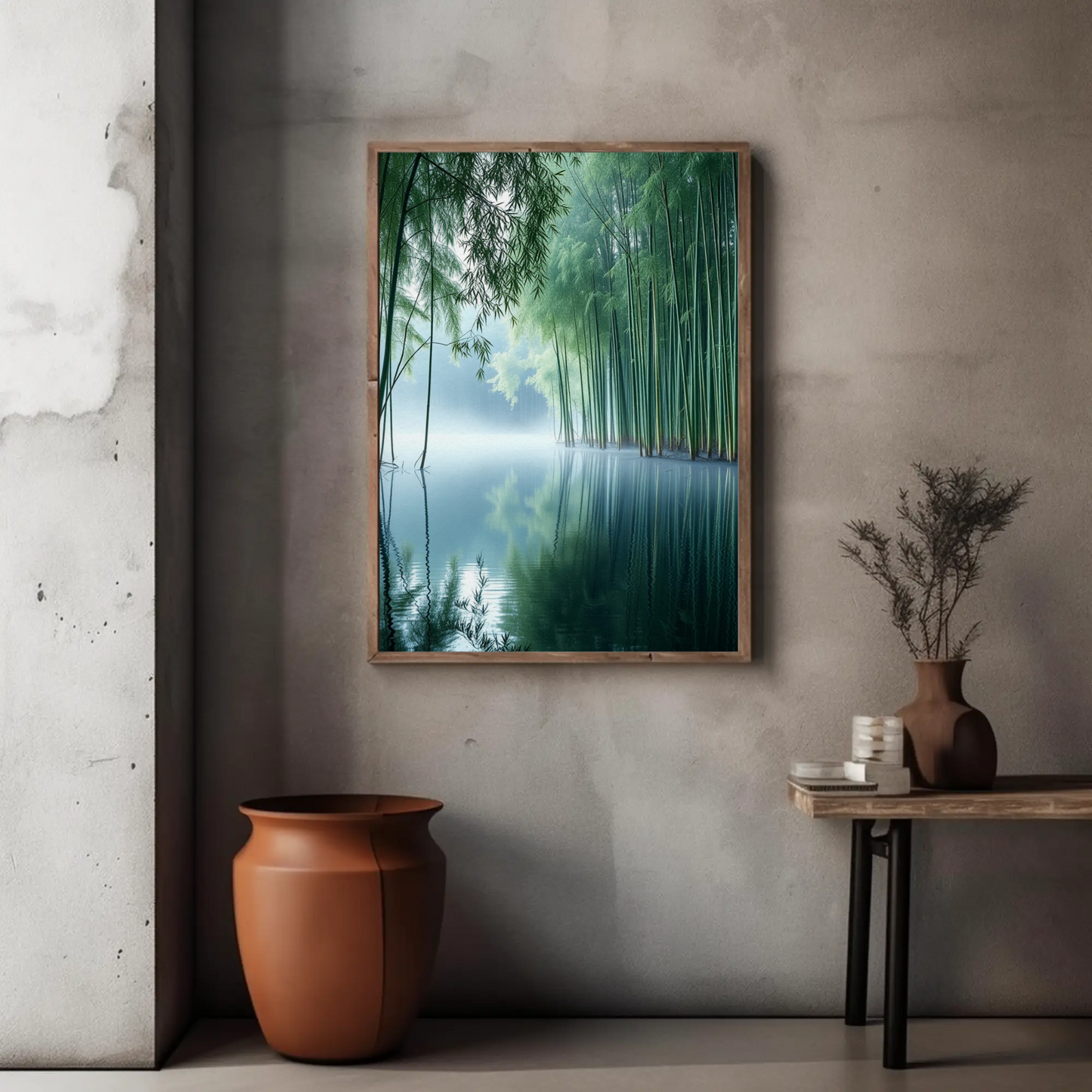 Téléchargement numérique : Impressions murales en bambou serein, décoration nature pour la maison, espace de méditation, chambre zen, affiche écologique, cadeau pour les amateurs de yoga