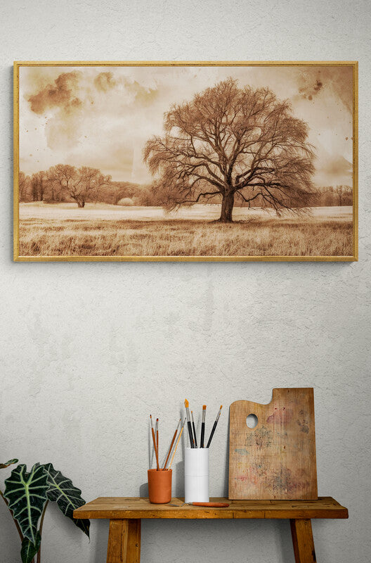 Digital download Rustic Nature Poster, Wall Decor, Earthy Aesthetic, Tree Art Print, Home Decoration, Nature Lover Gift