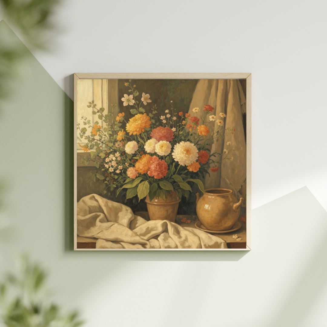 Digital download antique Flowers Posters