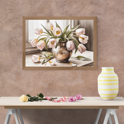 Digital download antique Tulips Poster