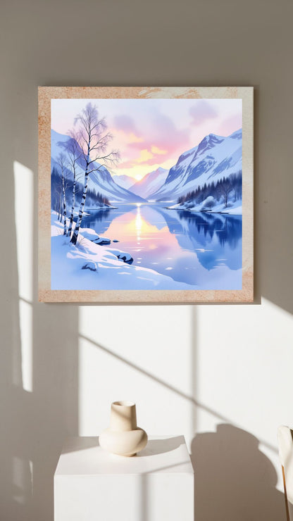 Digital download Posters - Landscape Norwegian Fjords