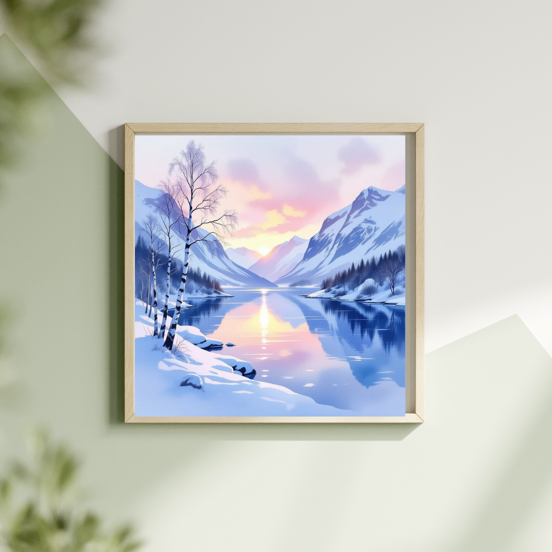 Digital download Posters - Landscape Norwegian Fjords