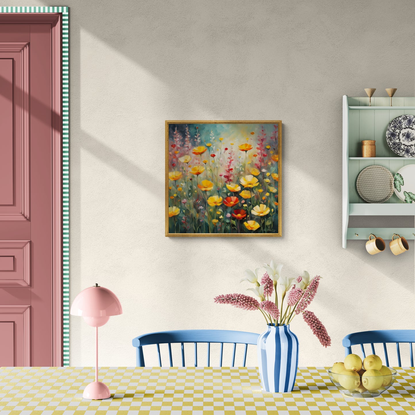 Digital download Poster Wild Flowers Impressionist Style